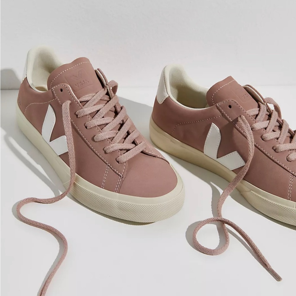 Veja Campo Nubuck Babe/White, W9